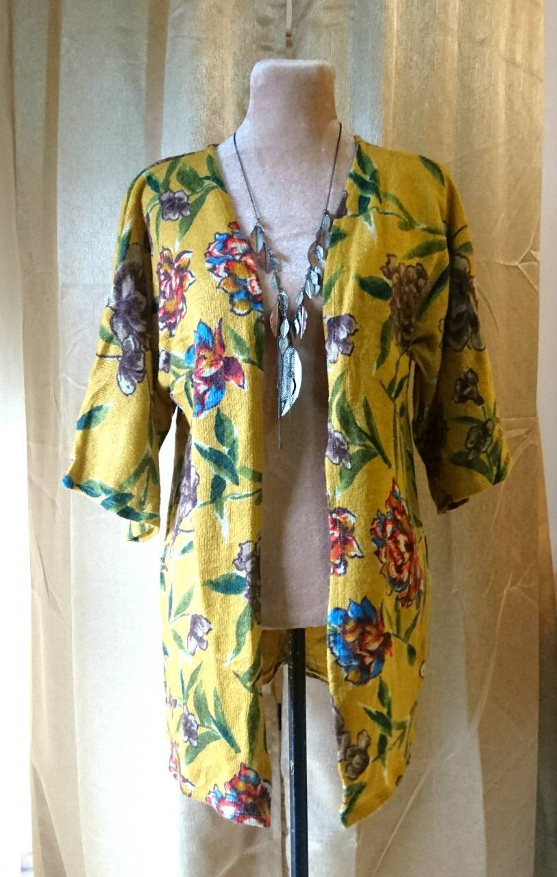 Floral Knitted Kimono