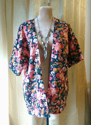 Floral Knitted Kimono